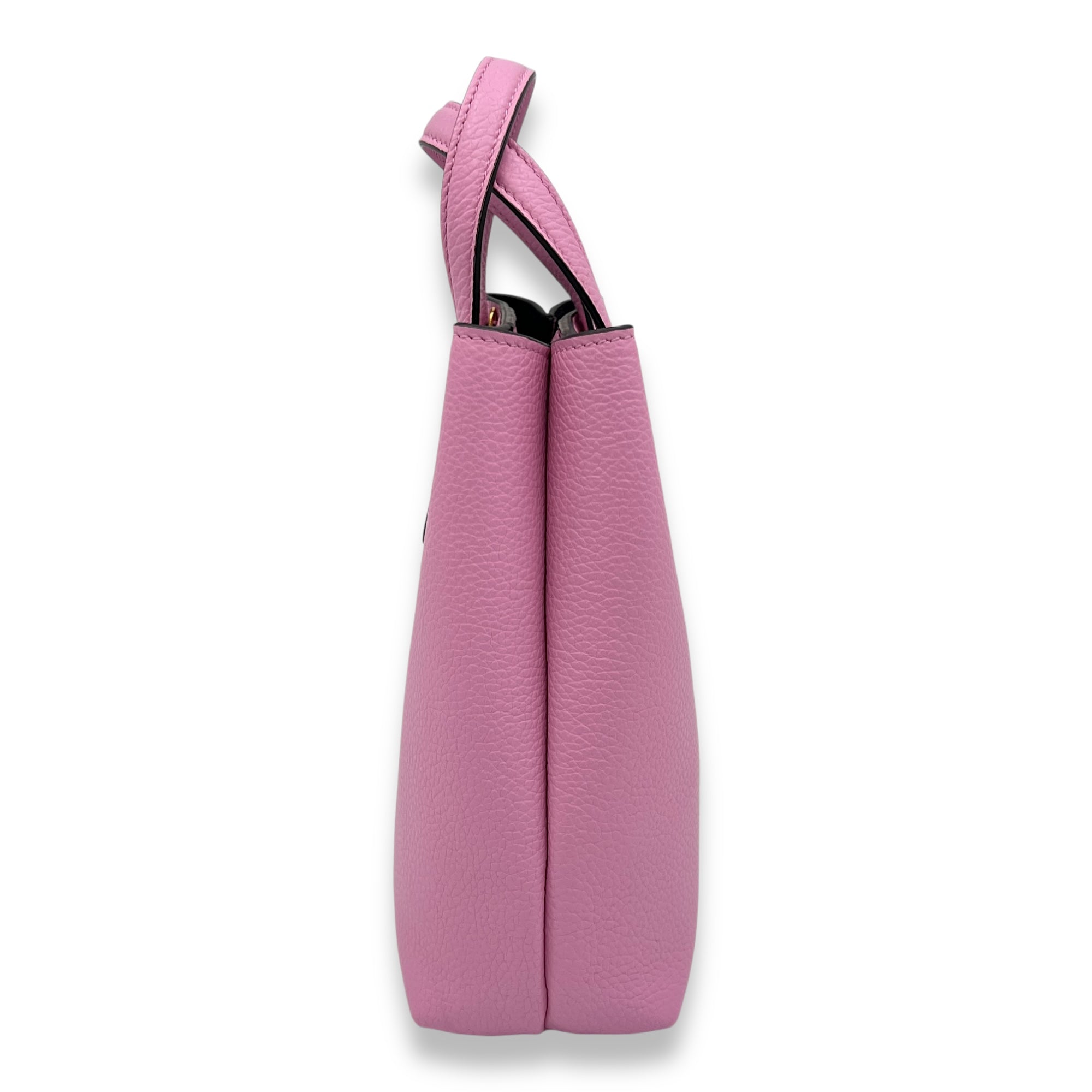 Others Top Handle Bag Mini Pink in Calfskin, Gold hardware