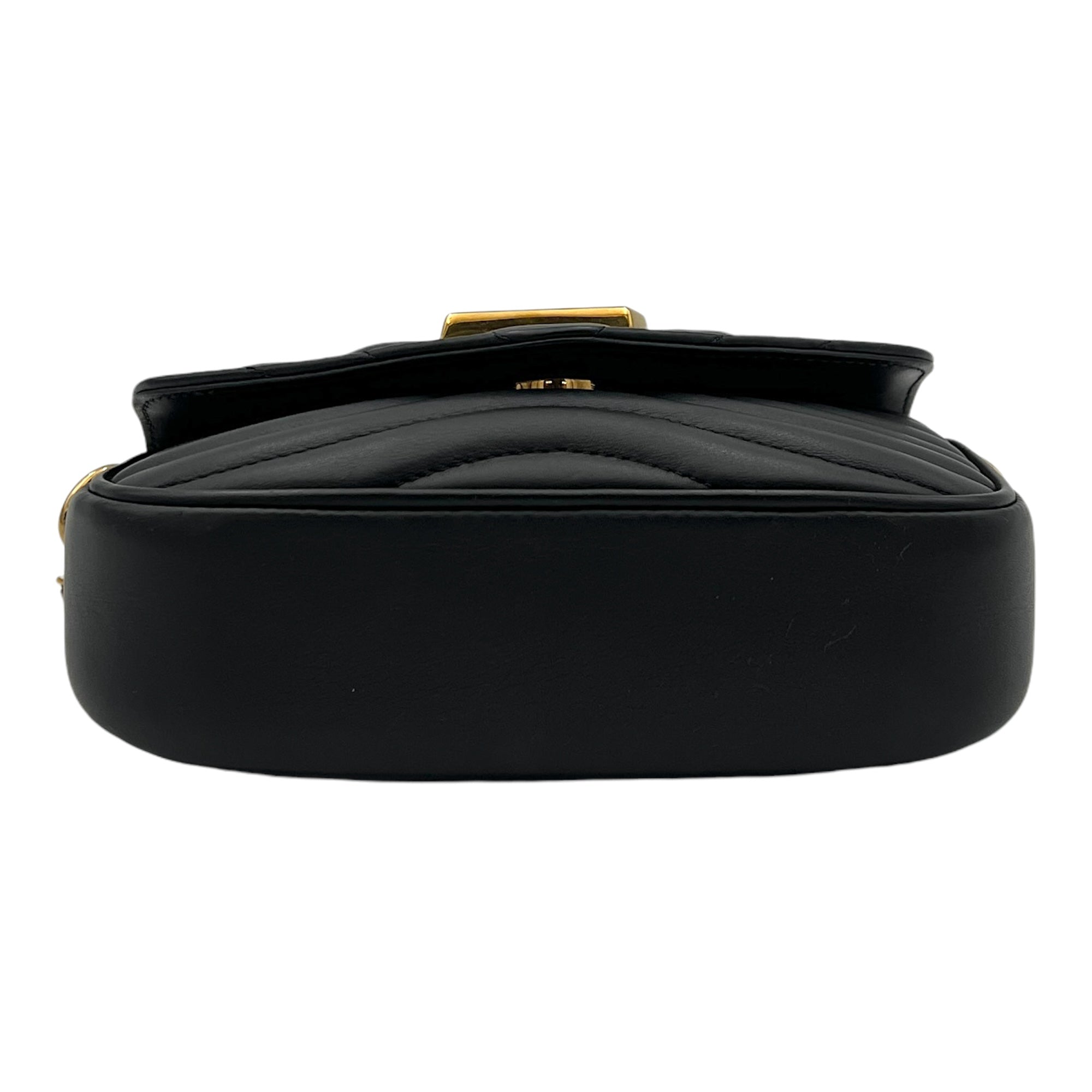 New Wave Multi Pochette Shoulder Bag Black in Calfskin, Gold hardware