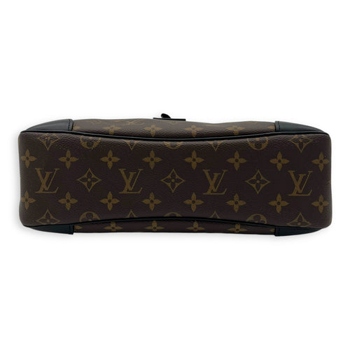 Odeon Shoulder Bag Brown in Monogram Coated Canvas, Gold hardware