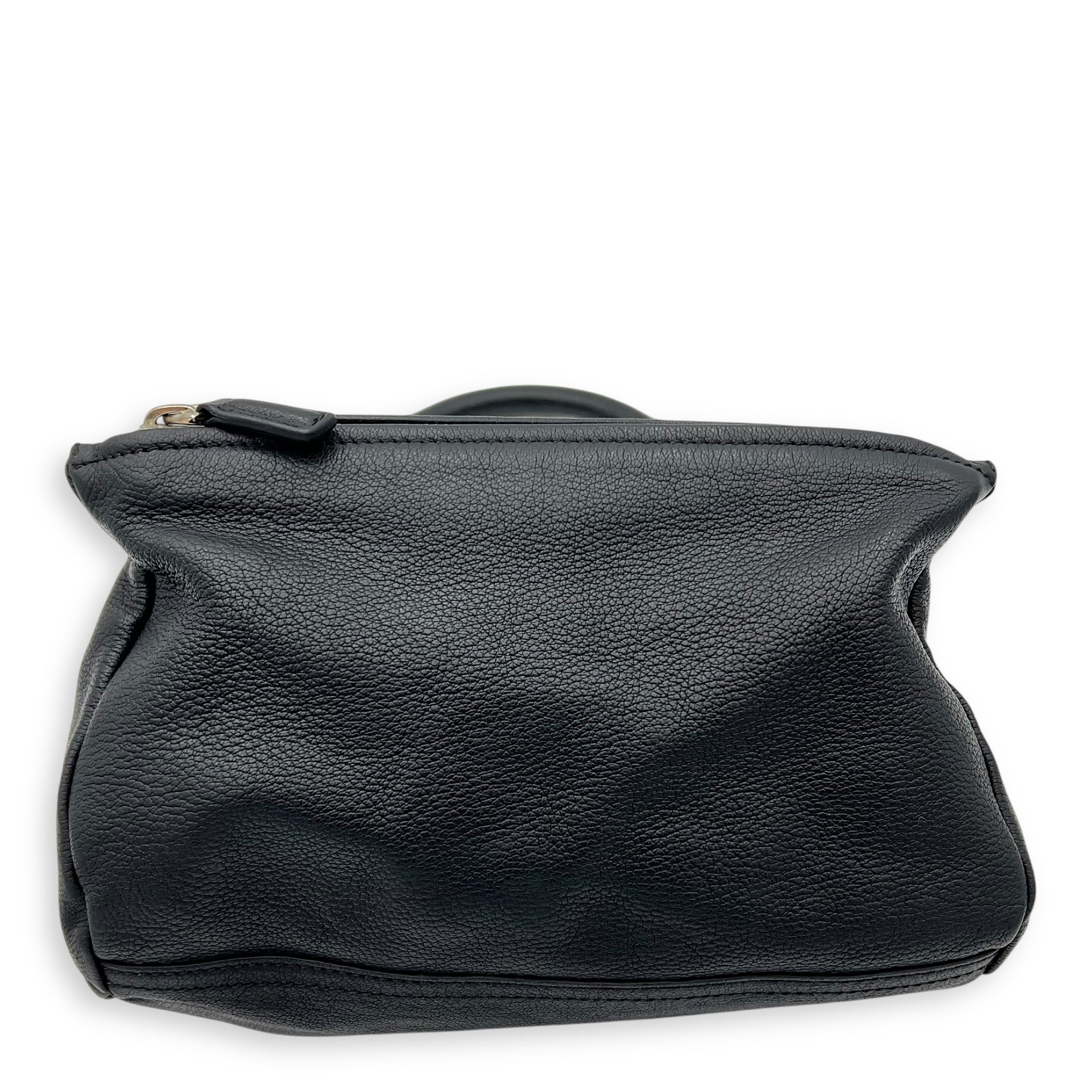 Givenchy Pandora Top Handle Bag Black in Goat Leather, Silver hardware_5