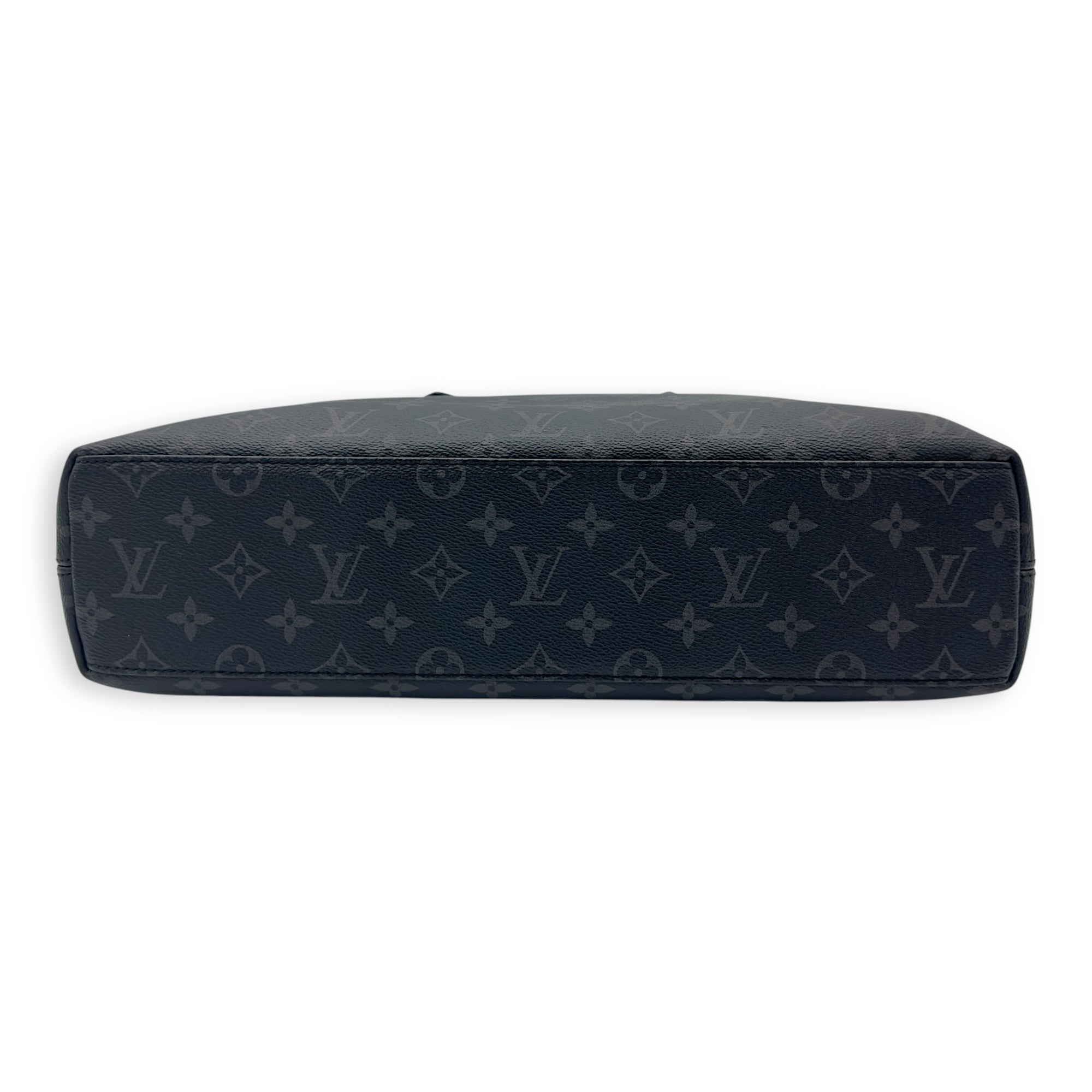 Louis Vuitton Explorer Briefcase Black Messenger in Coated Canvas, Silver hardware_5