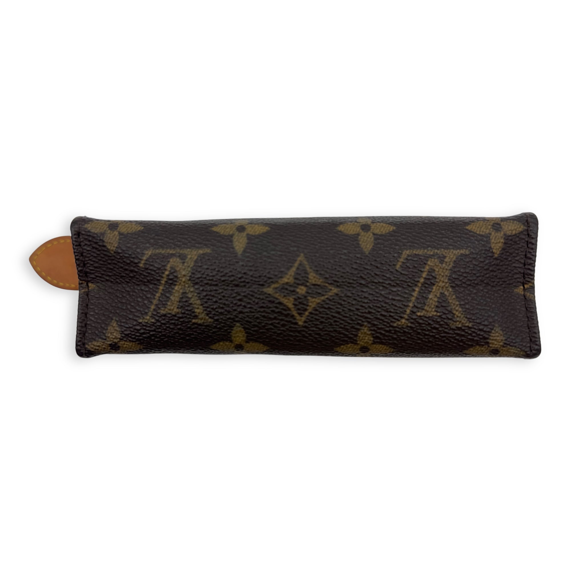 Louis Vuitton Pochette Pouch 15 Brown in Monogram Coated Canvas, Gold hardware_9