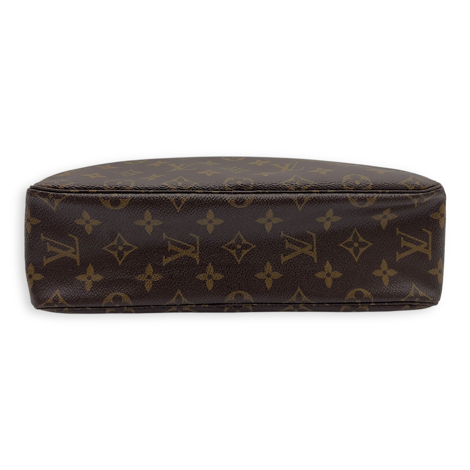 Louis Vuitton Toilette Pouch Brown in Monogram Coated Canvas, Gold hardware_7