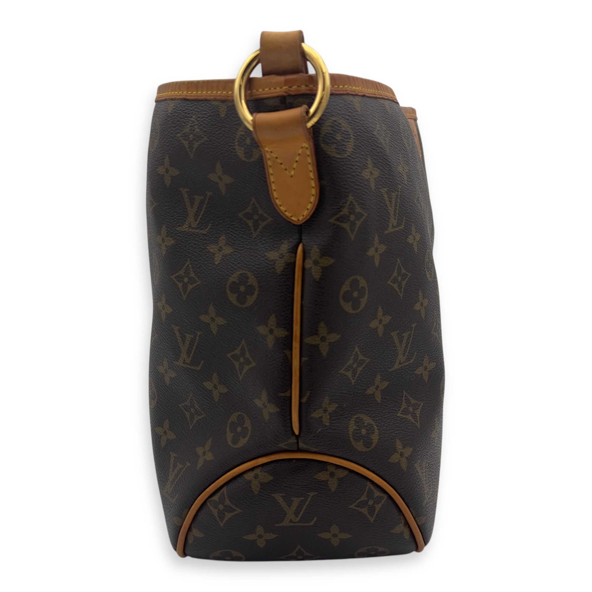 Louis Vuitton Delightful Shoulder Bag Brown in Monogram Coated Canvas, Gold hardware_9