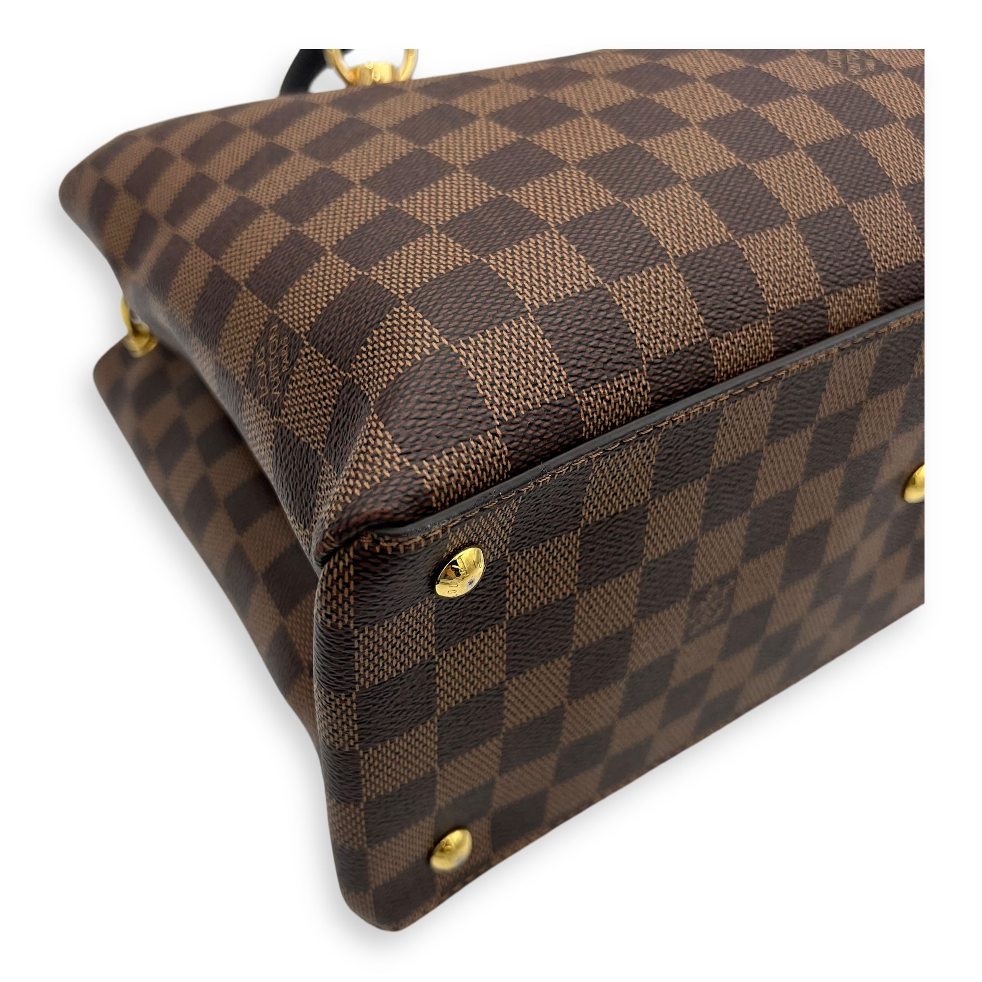 Louis Vuitton Others Top Handle Bag Brown in Coated Canvas, Gold hardware_9