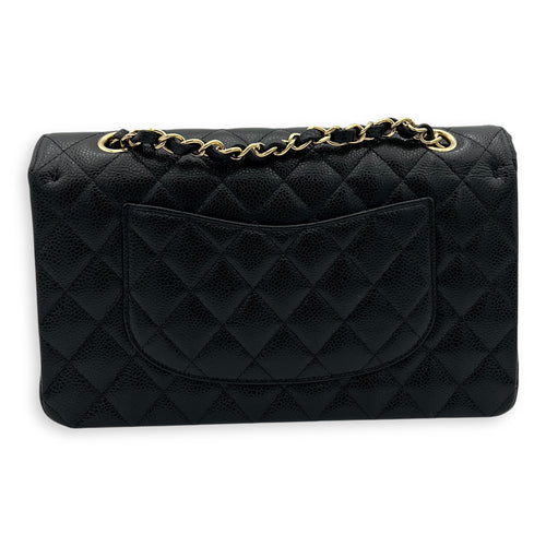 Chanel Classic Medium Black Shoulder Bag in Caviar Leather, Gold hardware_2