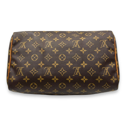 Louis Vuitton Speedy Top Handle Bag 30 Brown in Monogram Coated Canvas, Gold hardware_5