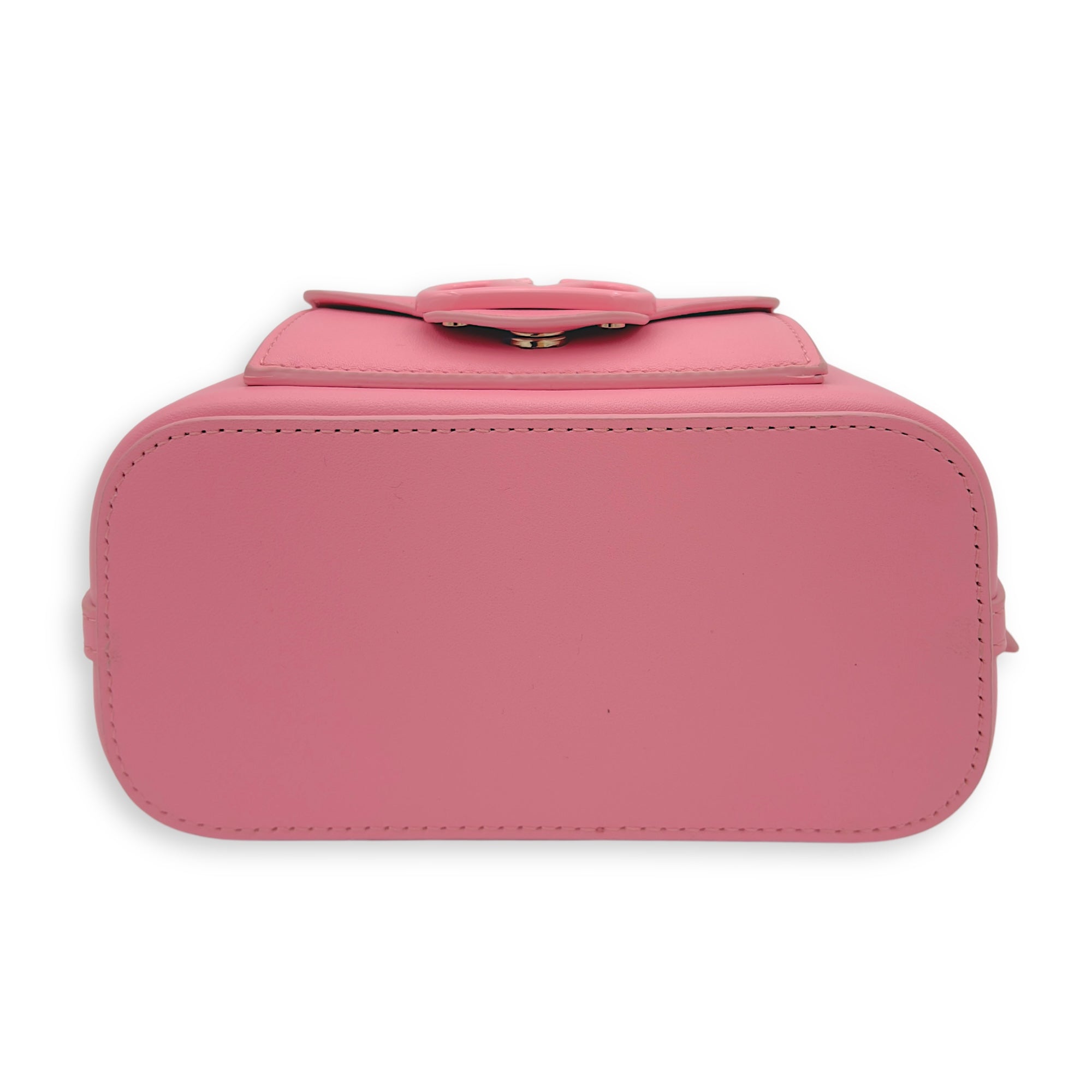 Valentino Vanity Top Handle Bag Pink in Calfskin, Silver Valentino Vanity Top Handle Bag Pink in Calfskin, Silver