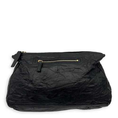 Givenchy Pandora Shoulder Bag Large Black in Goat Leather, Gold hardware_5