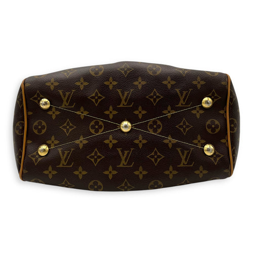 Louis Vuitton Tivoli Top Handle Bag Small Brown in Monogram Coated Canvas, Gold hardware_5