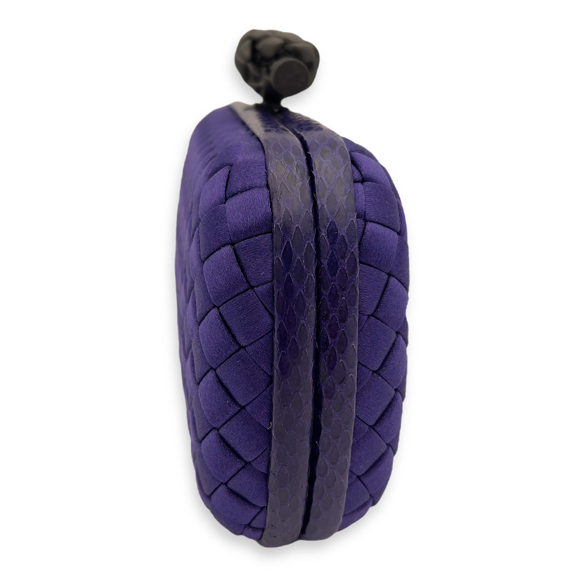 Bottega Veneta Knot Clutch Purple in Others, Ruthenium hardware_5