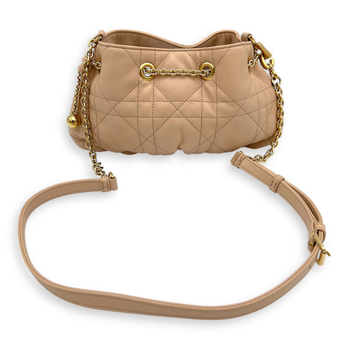 Christian Dior Ammi Chain Shoulder Bag Beige in Lambskin, Gold hardware_7