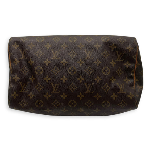 Louis Vuitton Speedy Top Handle Bag 30 Brown in Monogram Coated Canvas, Gold hardware_5