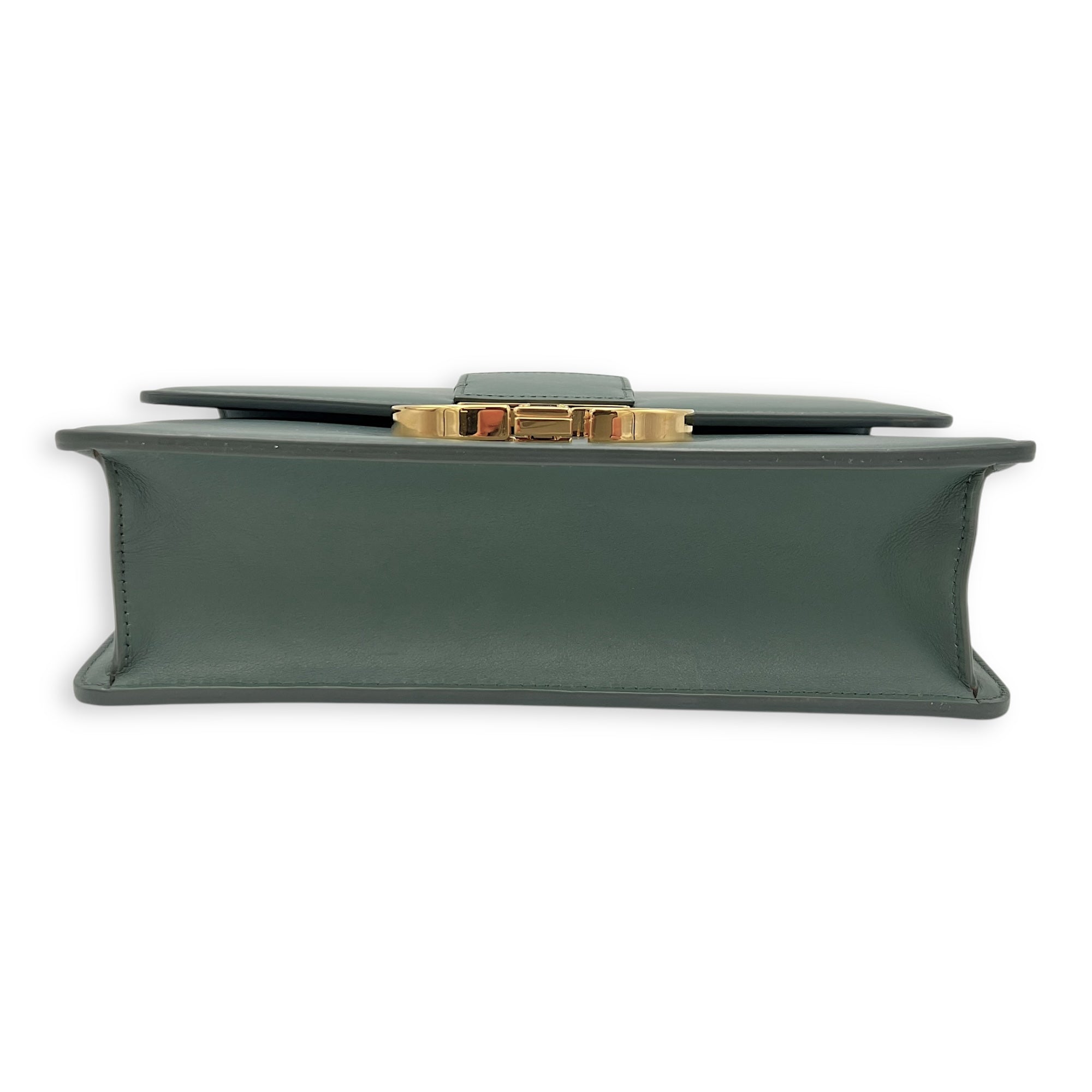 Christian Dior 30 Montaigne Crossbody Bag Green in Calfskin, Gold hardware_5