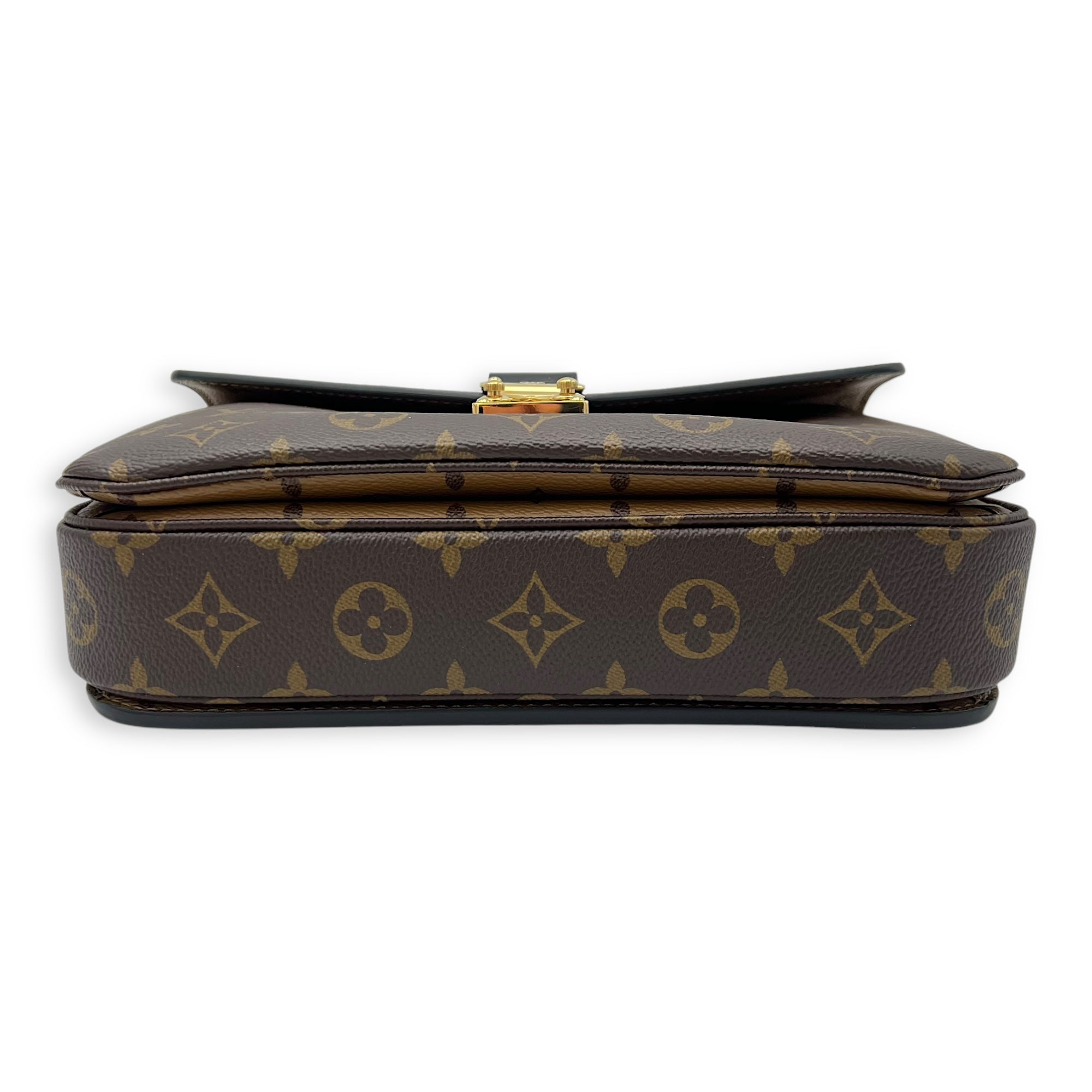 Louis Vuitton Pochette Metis Brown Crossbody Bag in Monogram Coated Canvas, Gold hardware_5