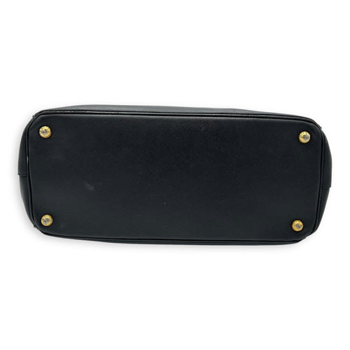 Prada Galleria Top Handle Bag Black in Saffiano Leather, Gold hardware_5