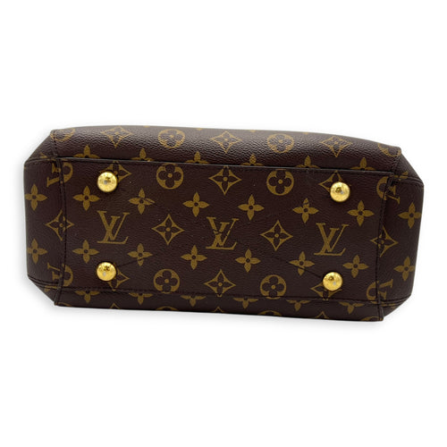 Louis Vuitton Montaigne BB Brown Top Handle Bag in Coated Canvas, Gold hardware_5