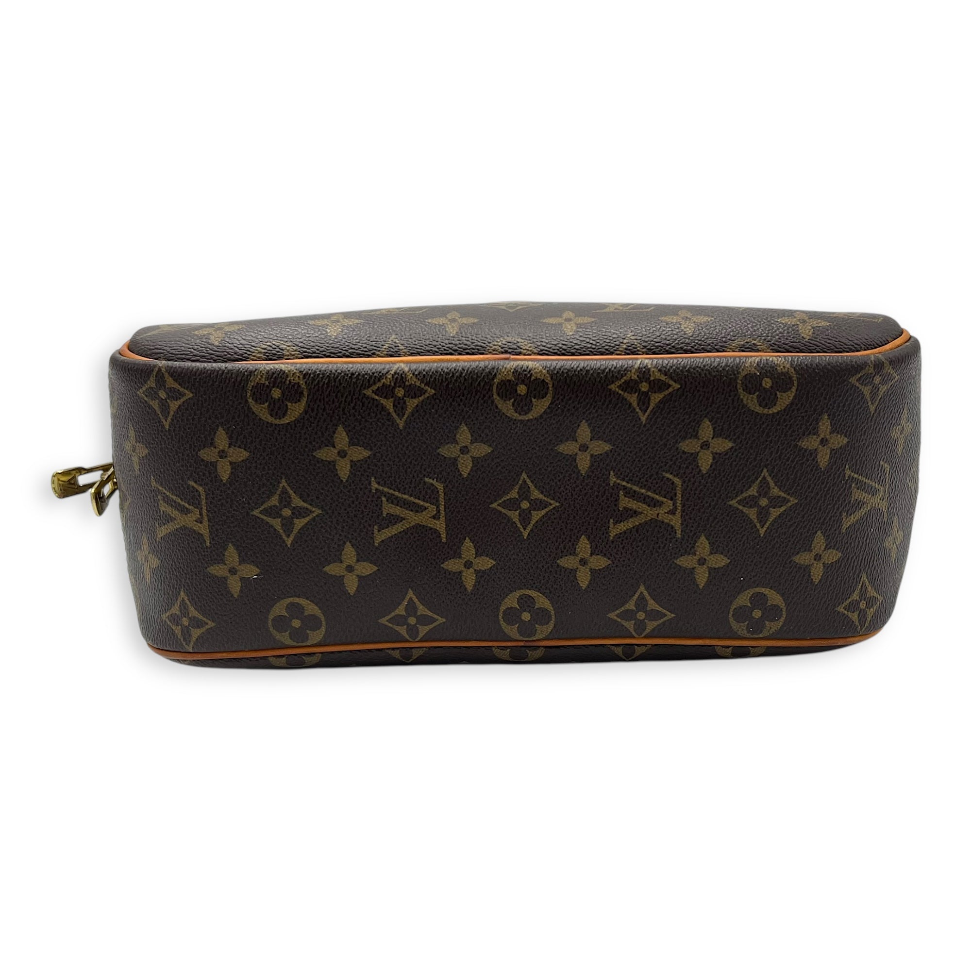 Louis Vuitton Trouville PM Brown Top Handle Bag in Monogram Coated Canvas, Gold hardware_5