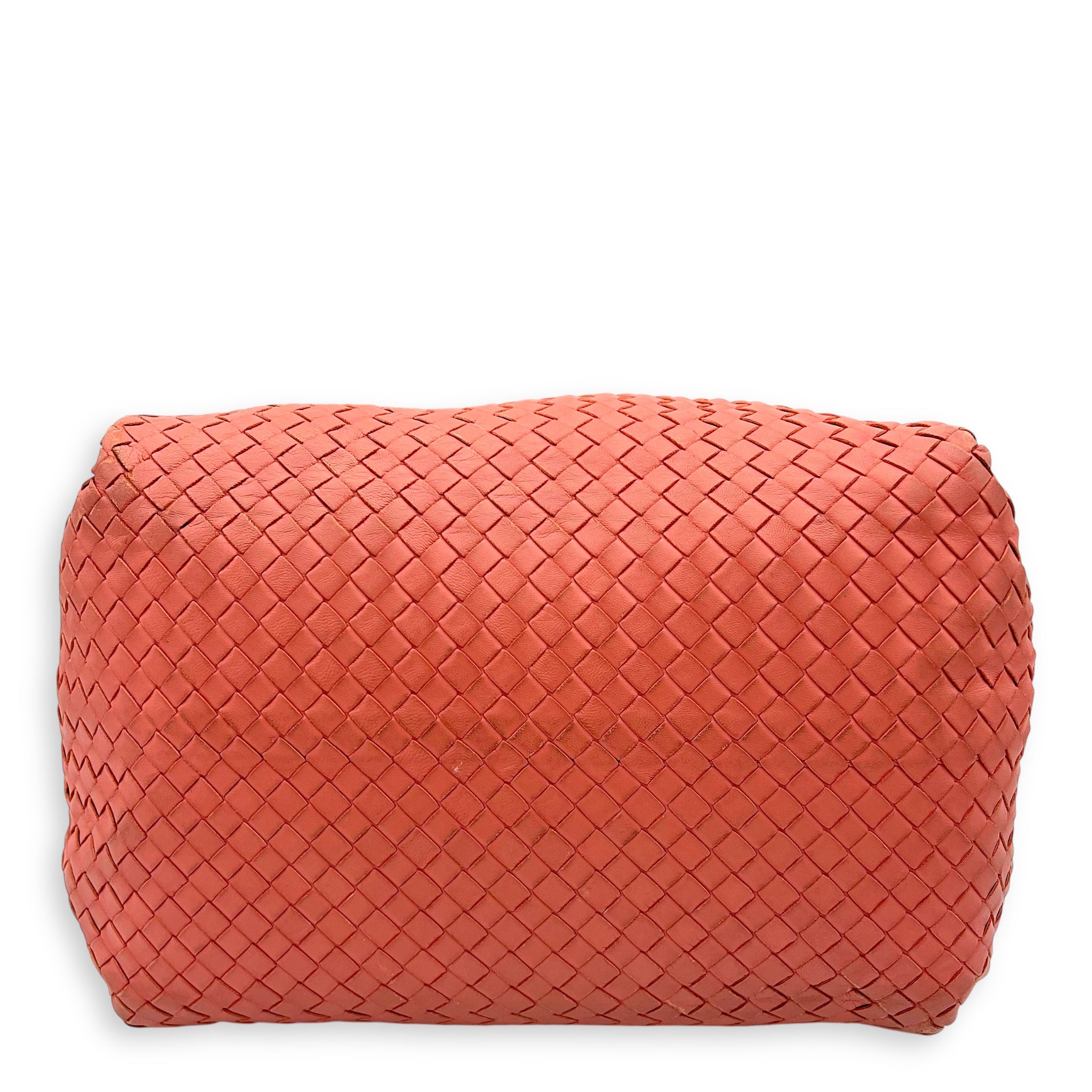 Bottega Veneta Hobo Top Handle Bag Pink in Lambskin, Gunmetal hardware_4