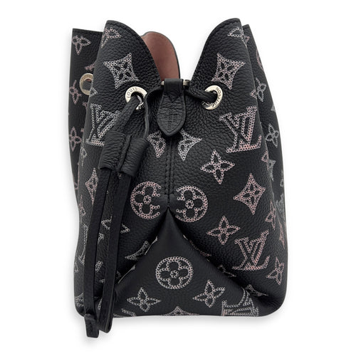 Louis Vuitton Bella Mahina Bucket Bag Black in Calfskin, Silver hardware_7