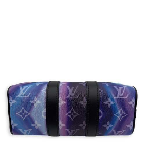 Louis Vuitton Keepall Crossbody Bag  Black in Coated Canvas , Silver Hardware_5