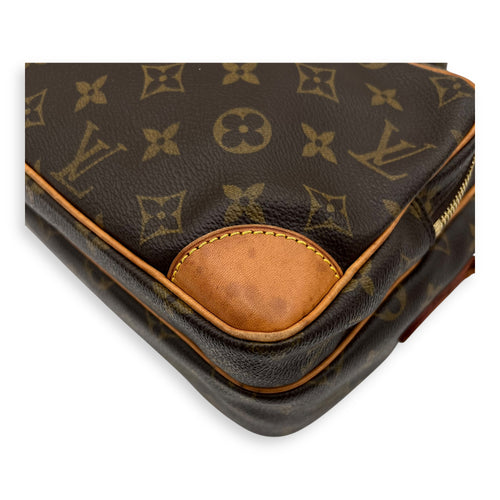 Louis Vuitton Nile Crossbody Bag Brown in Monogram Coated Canvas, Gold hardware_8