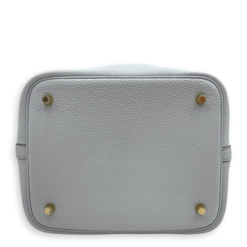 Picotin 22 Blue Pale in Clemence Gold hardware CL2407-3508 5
