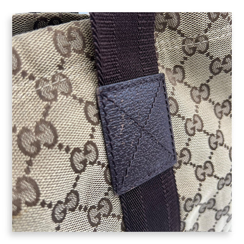 Gucci GG Top Handle Bag Brown in Canvas_10