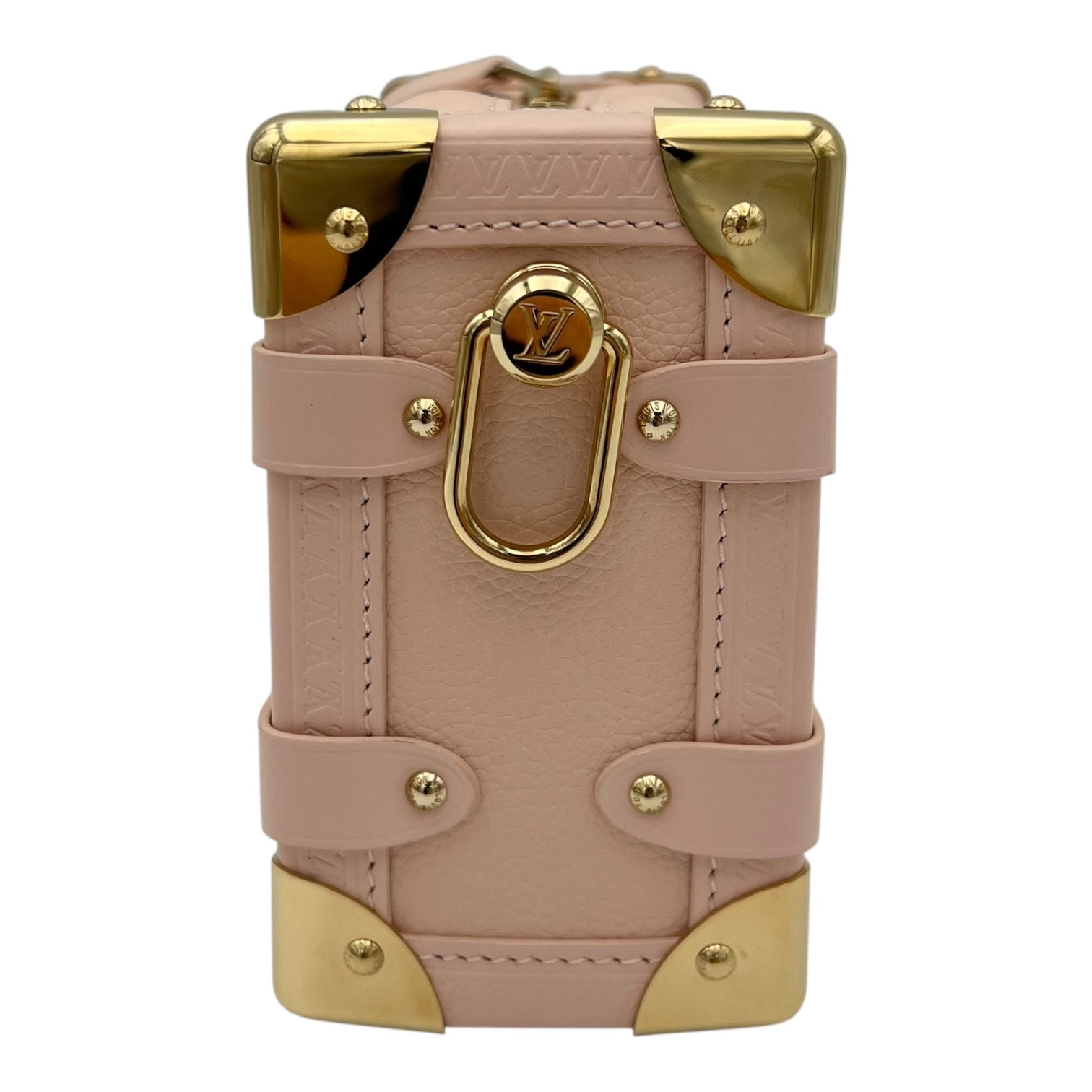 Louis Vuitton Side Trunk PM Pink Crossbody Bag in Calfskin, Silver hardware_4