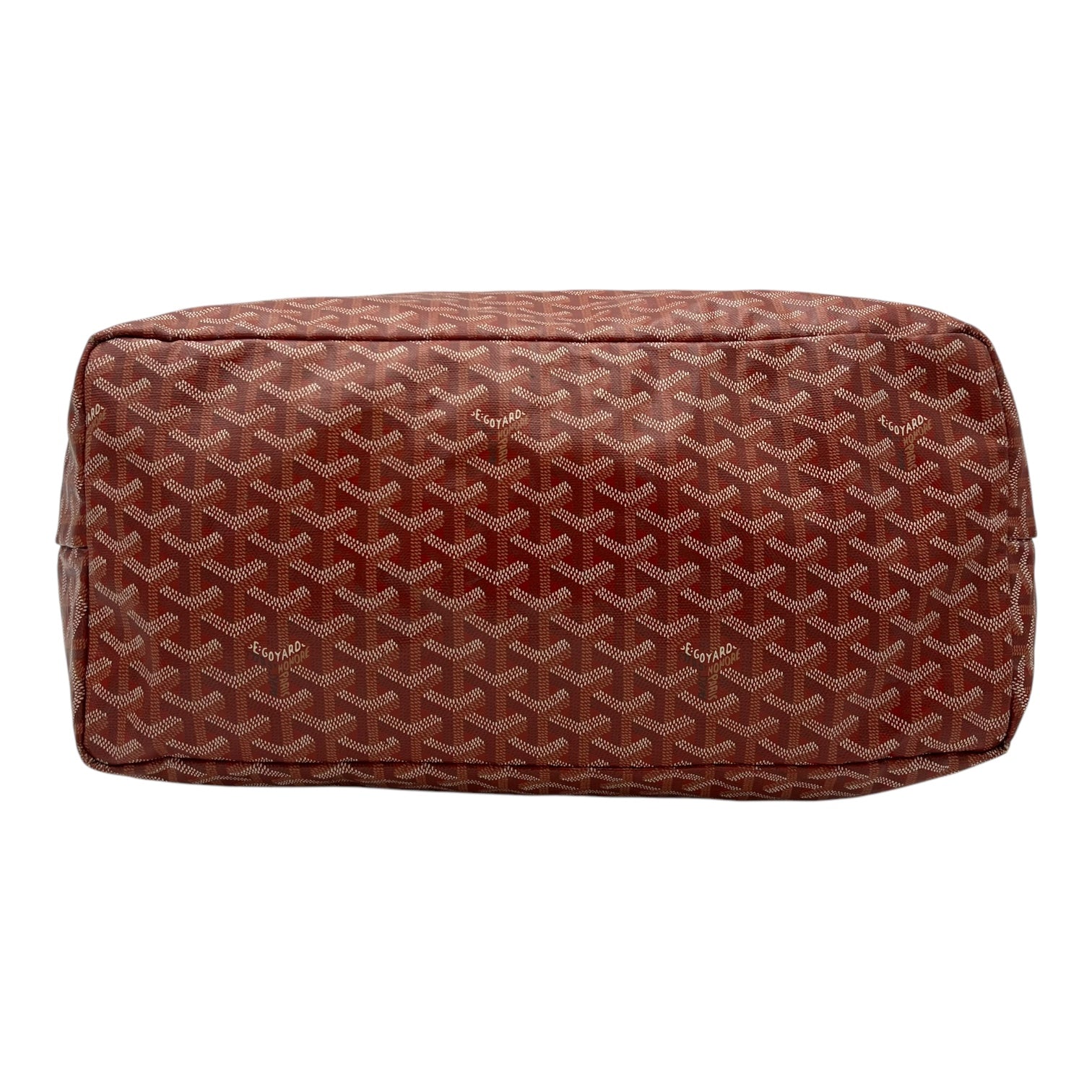 Goyard Saint Louis GM Red Tote Bag in Coated Canvas, Silver hardware_5