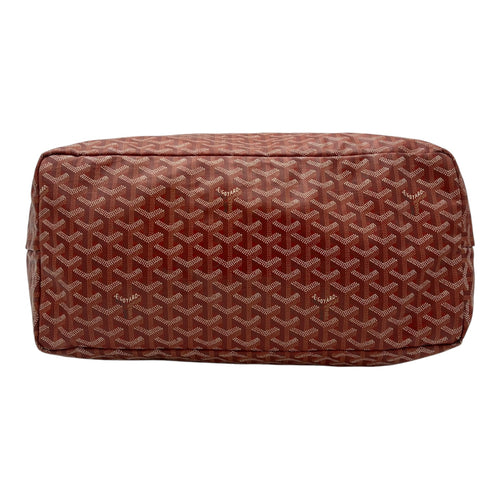 Goyard Saint Louis GM Red Tote Bag in Coated Canvas, Silver hardware_5