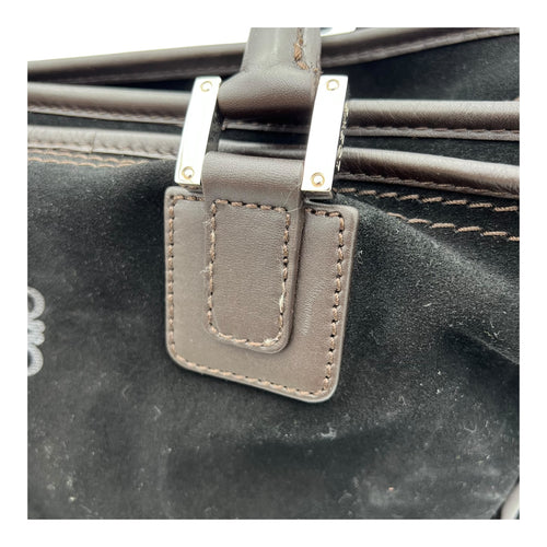 Loewe Amazona Top Handle Bag Black in Epsom, Silver hardware_11