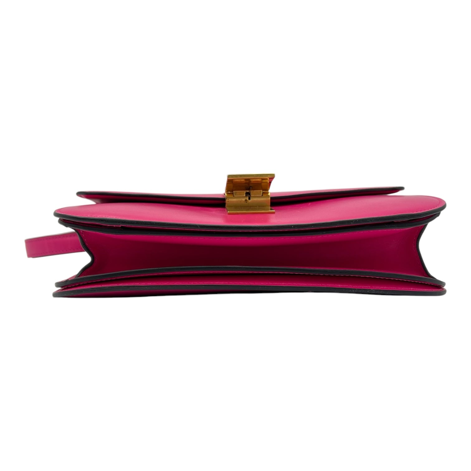 Celine Box Shoulder Bag Pink in Calfskin, Gold hardware_5
