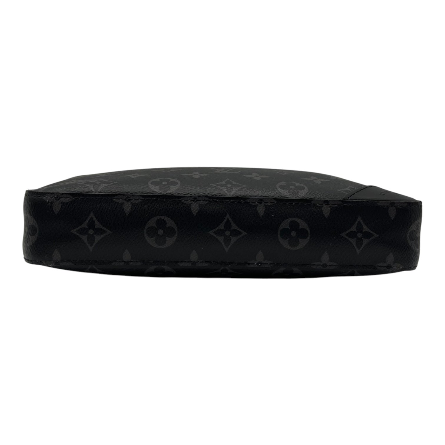 Louis Vuitton Trio Shoulder Bag Black in Monogram Coated Canvas, Silver hardware_5