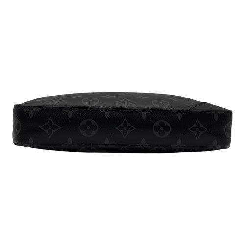 Louis Vuitton Trio Shoulder Bag Black in Monogram Coated Canvas, Silver hardware_5