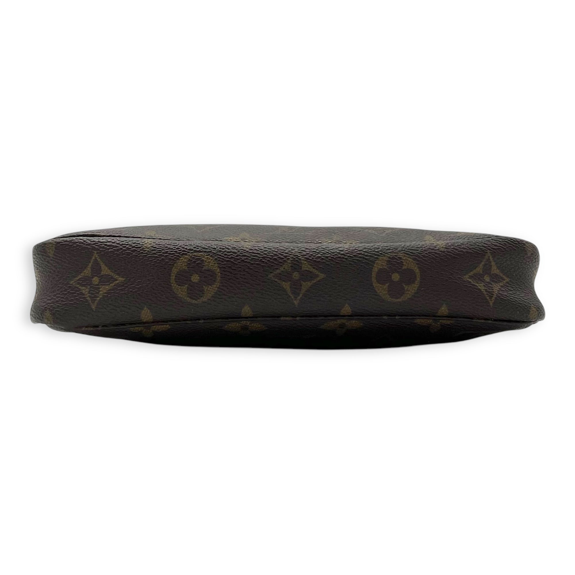 Louis Vuitton Pochette Accessoires Shoulder Bag Brown in Monogram Coated Canvas, Gold hardware_5