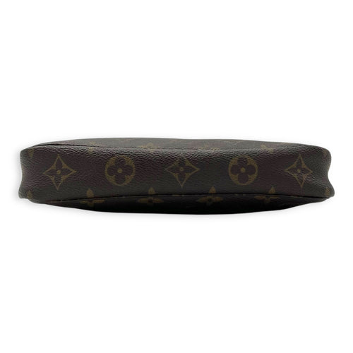 Louis Vuitton Pochette Accessoires Shoulder Bag Brown in Monogram Coated Canvas, Gold hardware_5