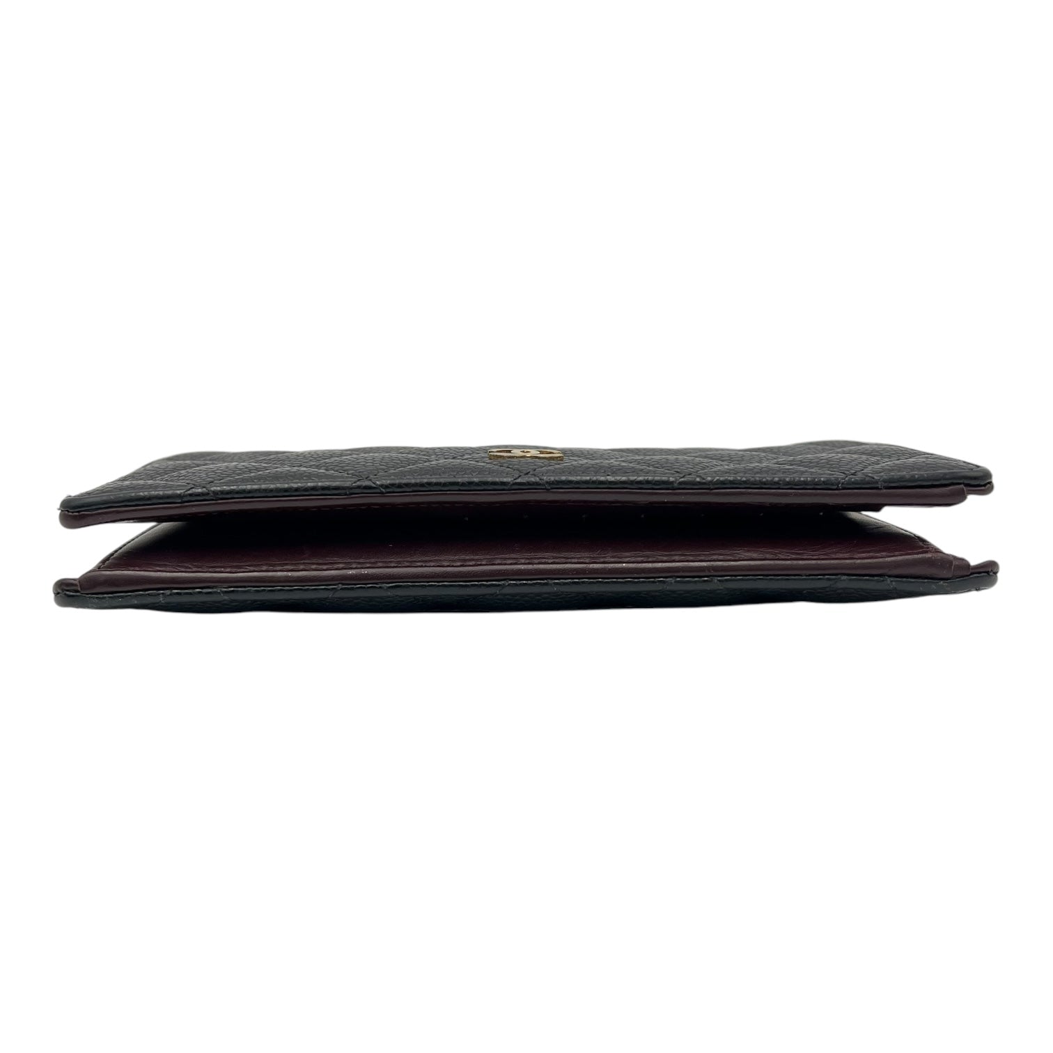 Chanel Classic Wallet Black in Caviar Leather, Gold hardware_5