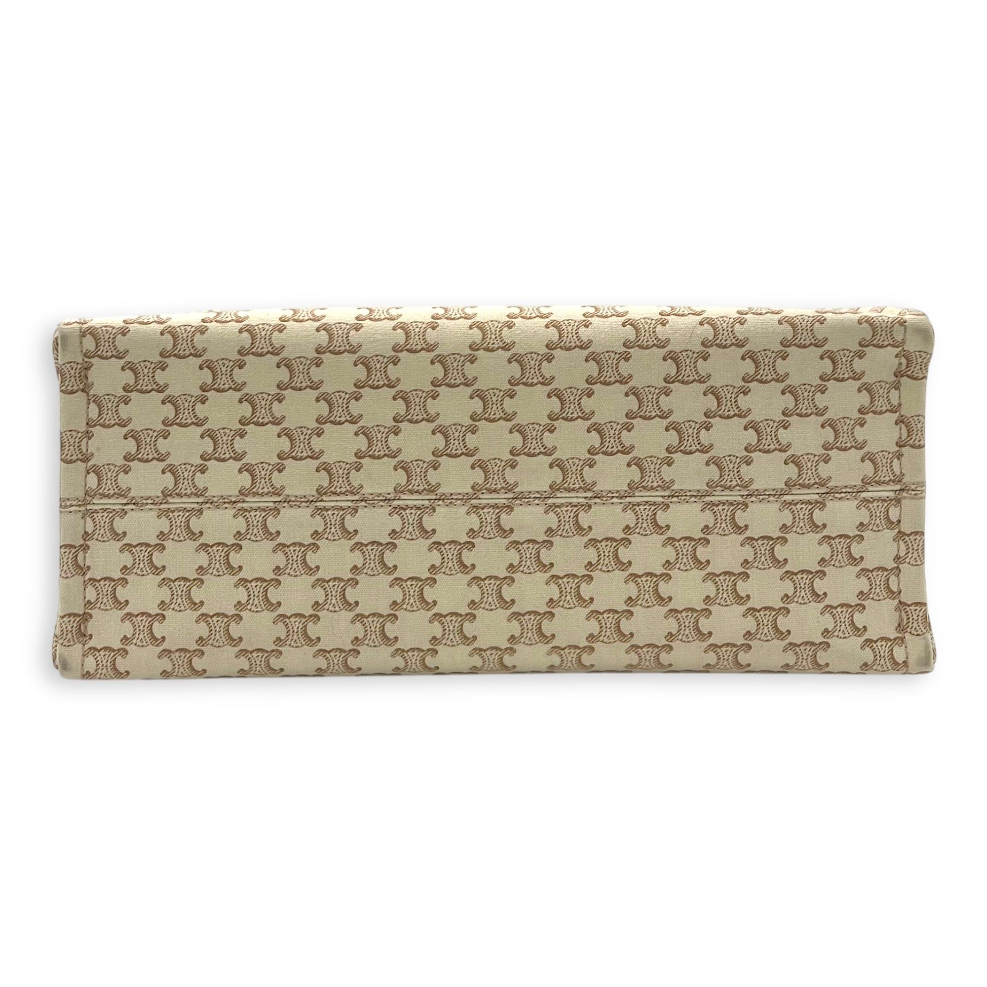 Celine Cabas Thais Tote Bag Beige in Canvas_5