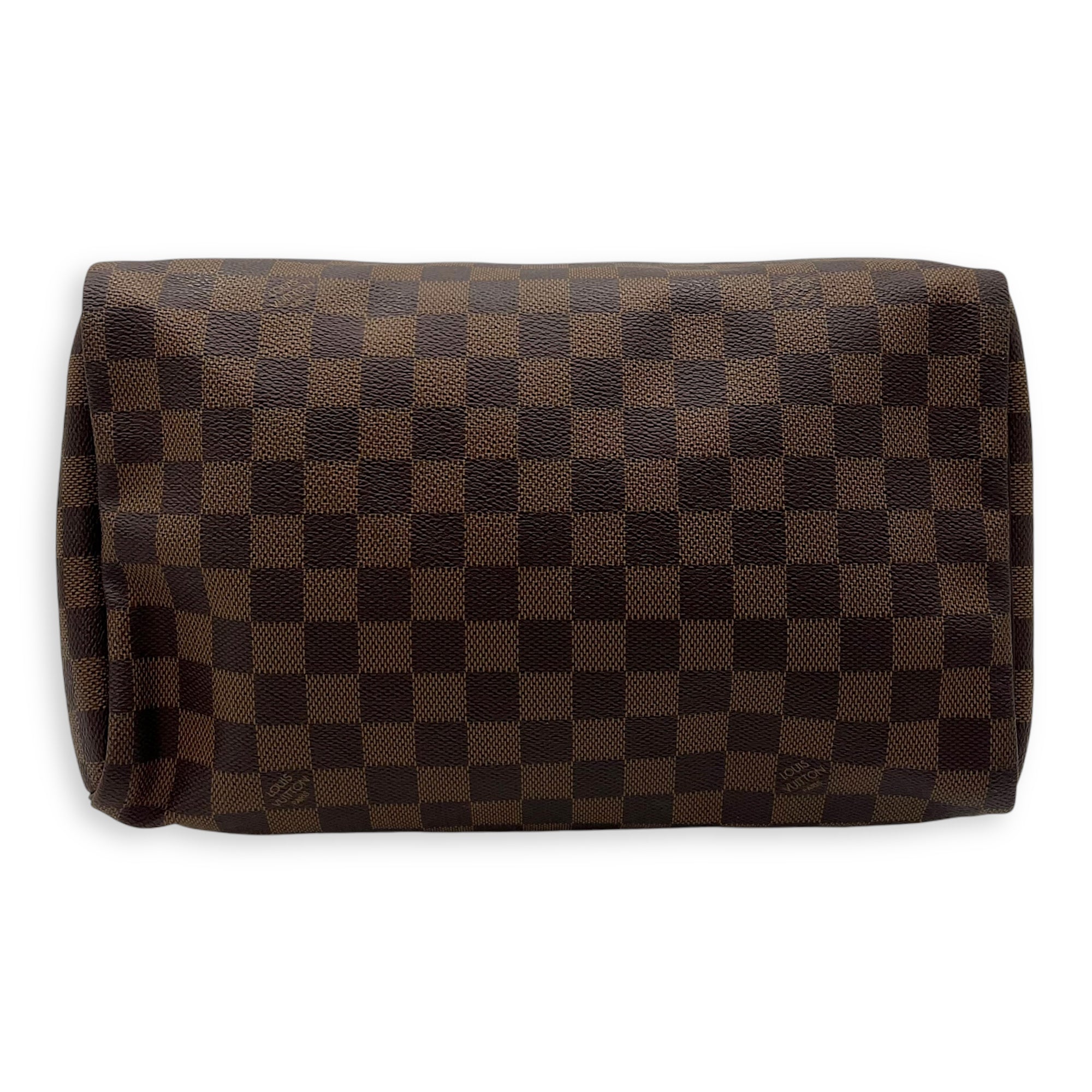 Louis Vuitton Speedy Top Handle Bag 30 Brown in Cowhide Leather, Gold hardware_5