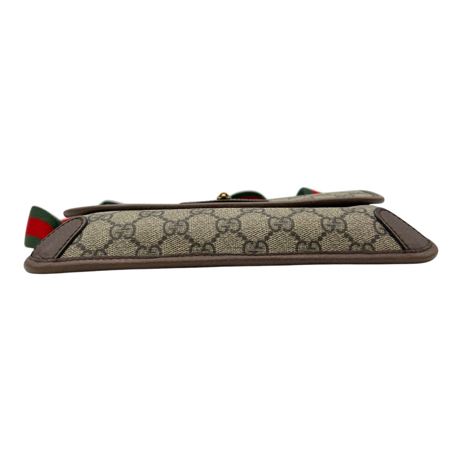 Gucci Ophidia Belt Bag Grey in Coated Canvas, Gold hardware_5