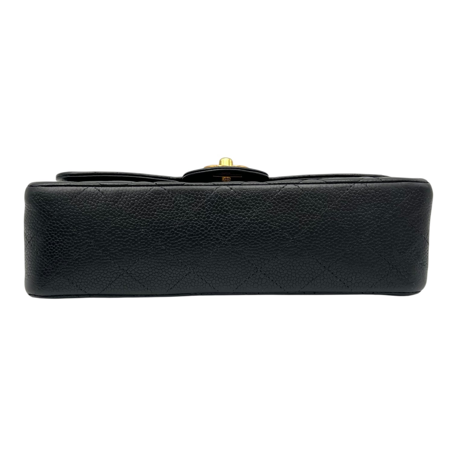 Chanel Classic Shoulder Bag Black in Caviar Leather, Gold hardware_5