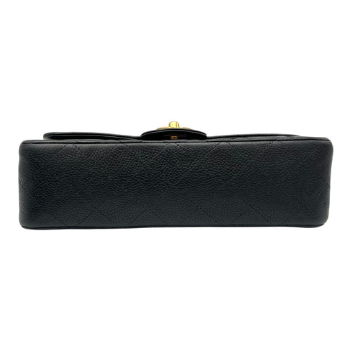Chanel Classic Shoulder Bag Black in Caviar Leather, Gold hardware_5