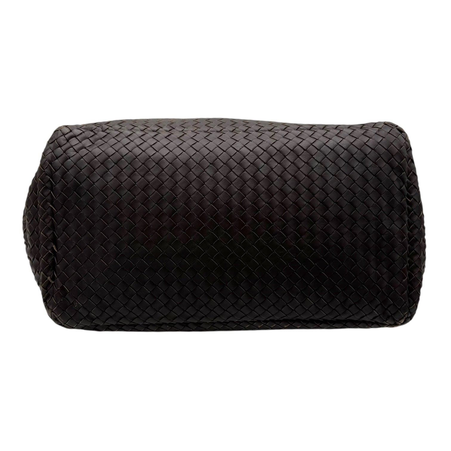 Bottega Veneta Intrecciato Tote Bag Brown in Lambskin, Gunmetal hardware_5