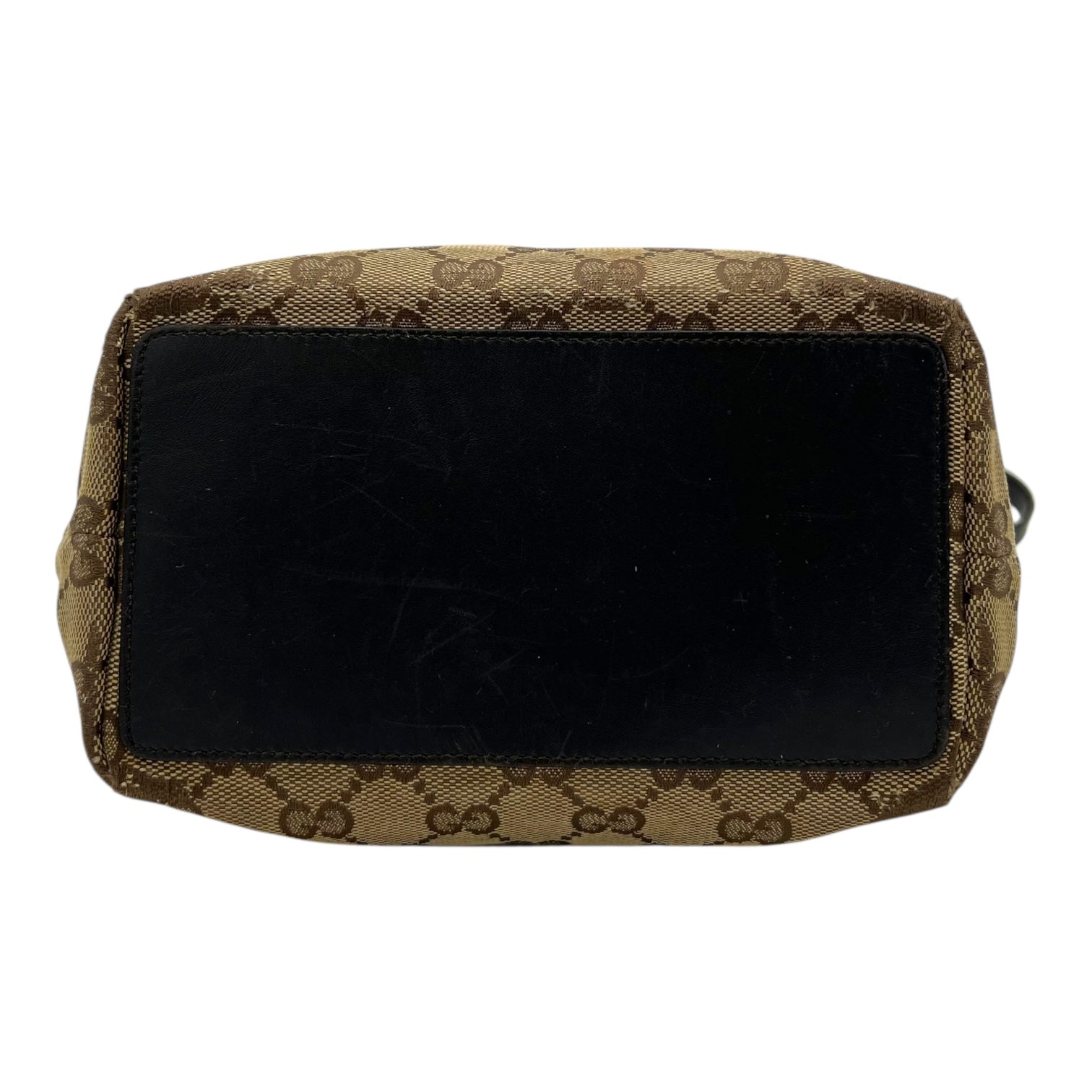 Gucci GG Brown Tote Bag in Canvas, Gold hardware_5