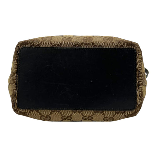 Gucci GG Brown Tote Bag in Canvas, Gold hardware_5