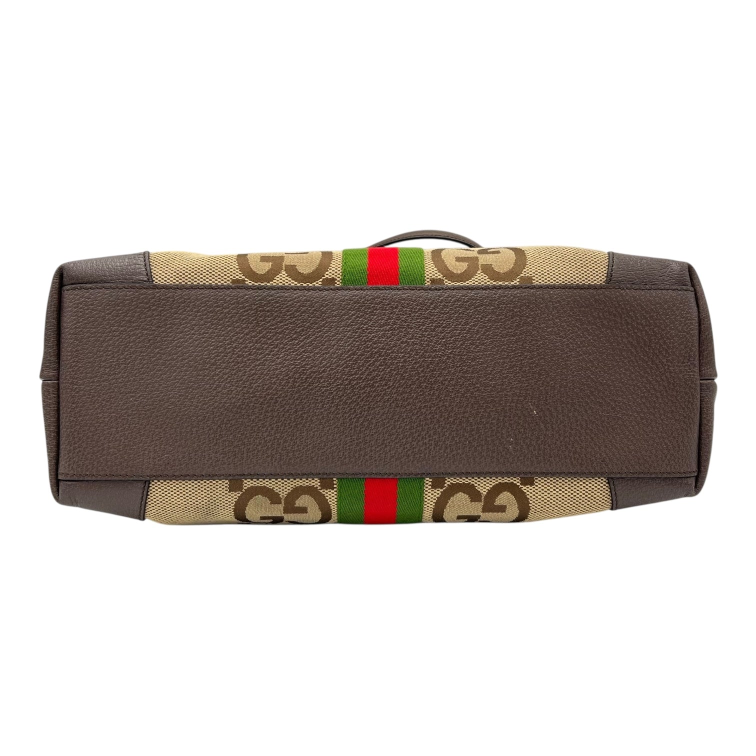 Gucci Ophidia Tote Bag Brown in Canvas, Gold hardware_5