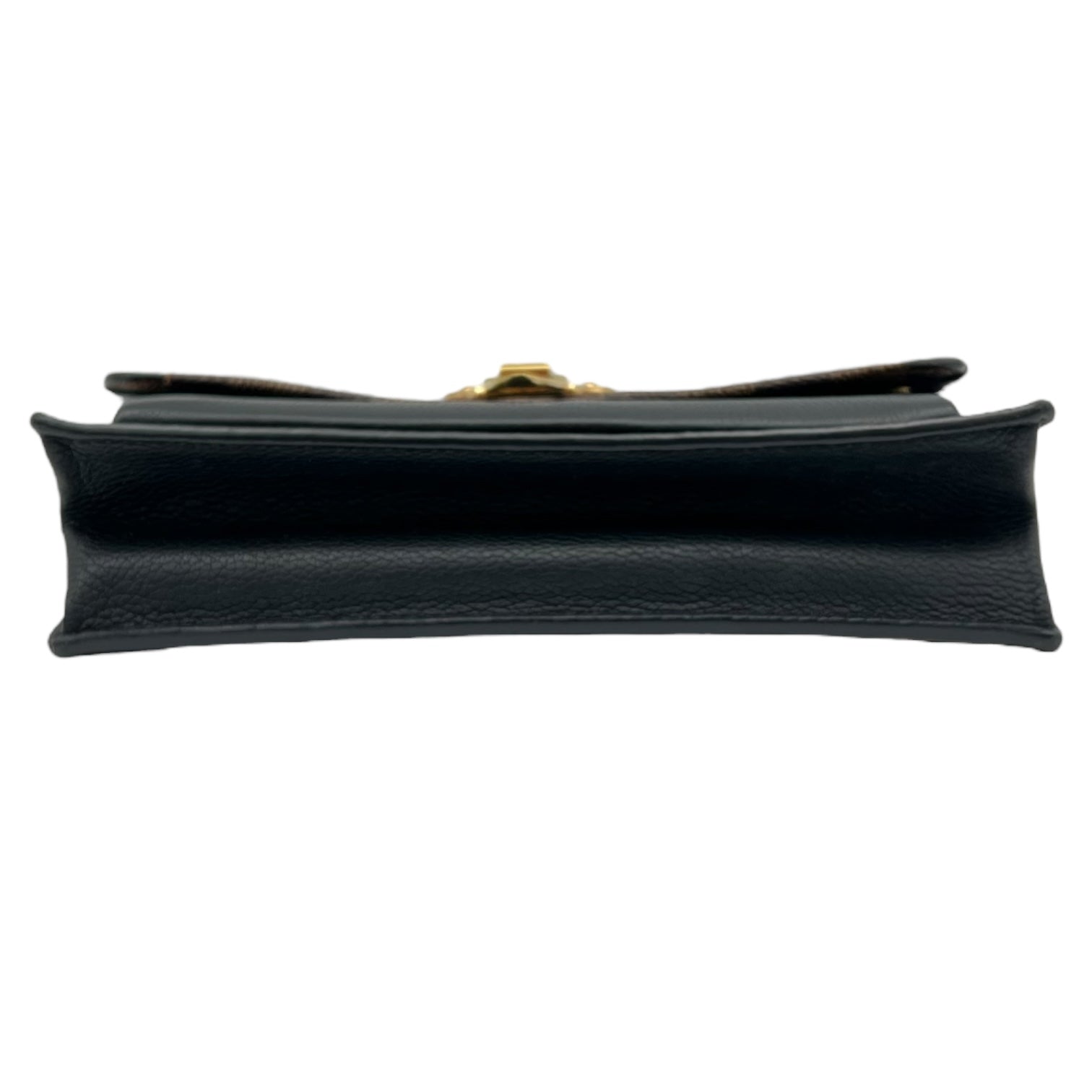 Louis Vuitton Vavin Wallet On Chain Damier Ebene in Coated Canvas, Gold hardware_5