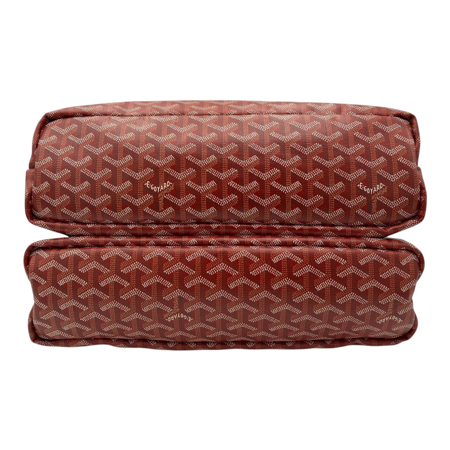 Goyard Isabelle Red Tote Bag in Coated Canvas, Silver hardware_5