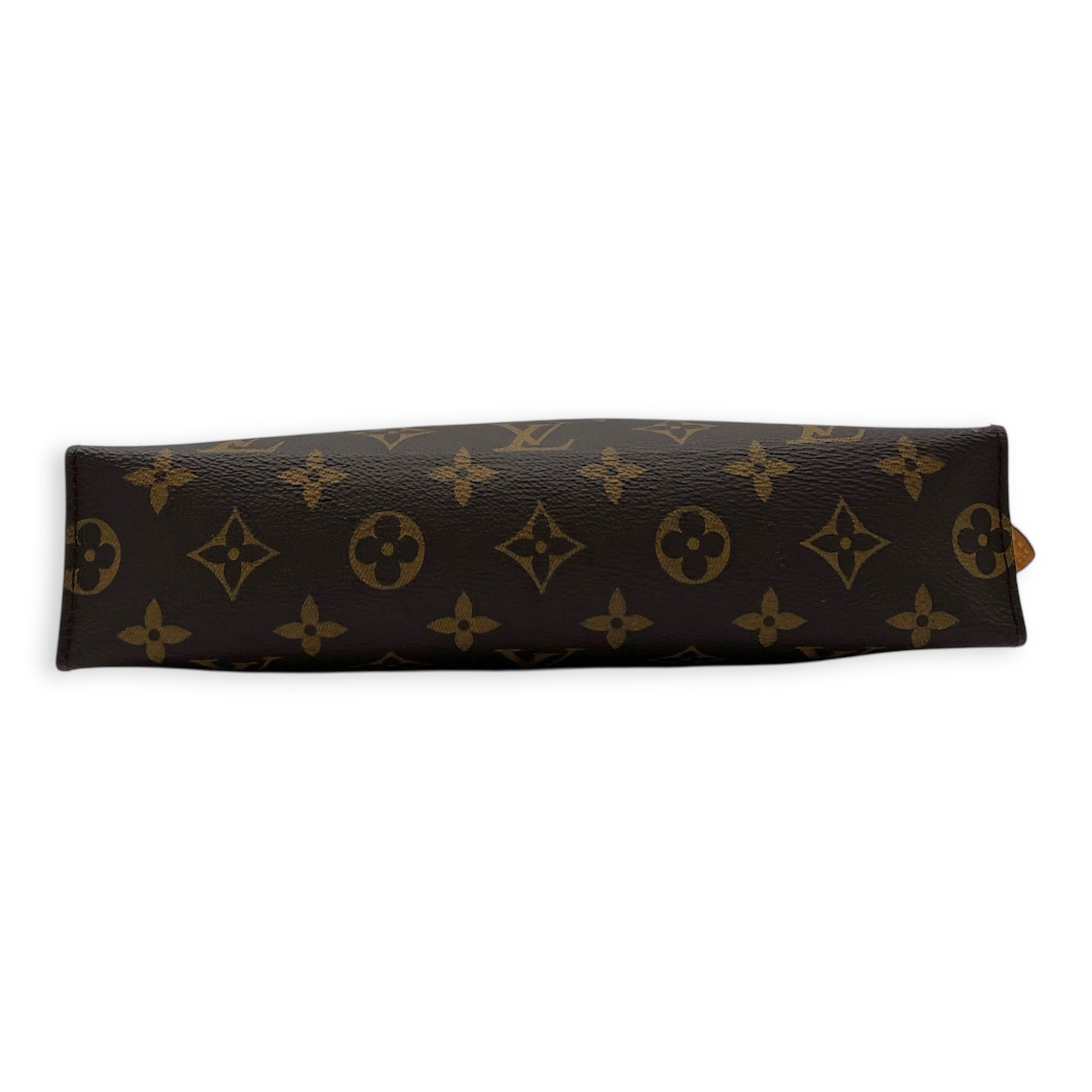 Louis Vuitton Pochette Toilette Brown Clutch in Coated Canvas, Gold hardware_5